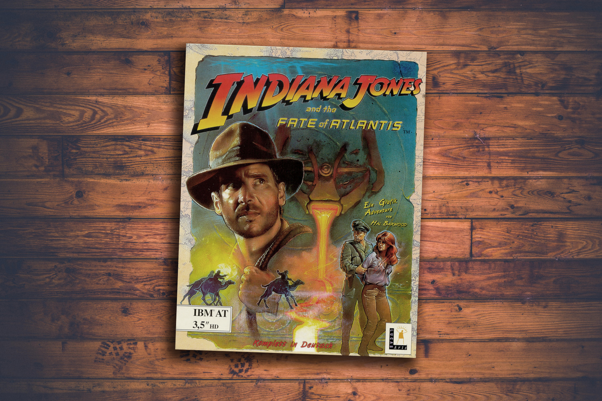 Box of the game "Indiana Jones and the Fate of Atlantis"