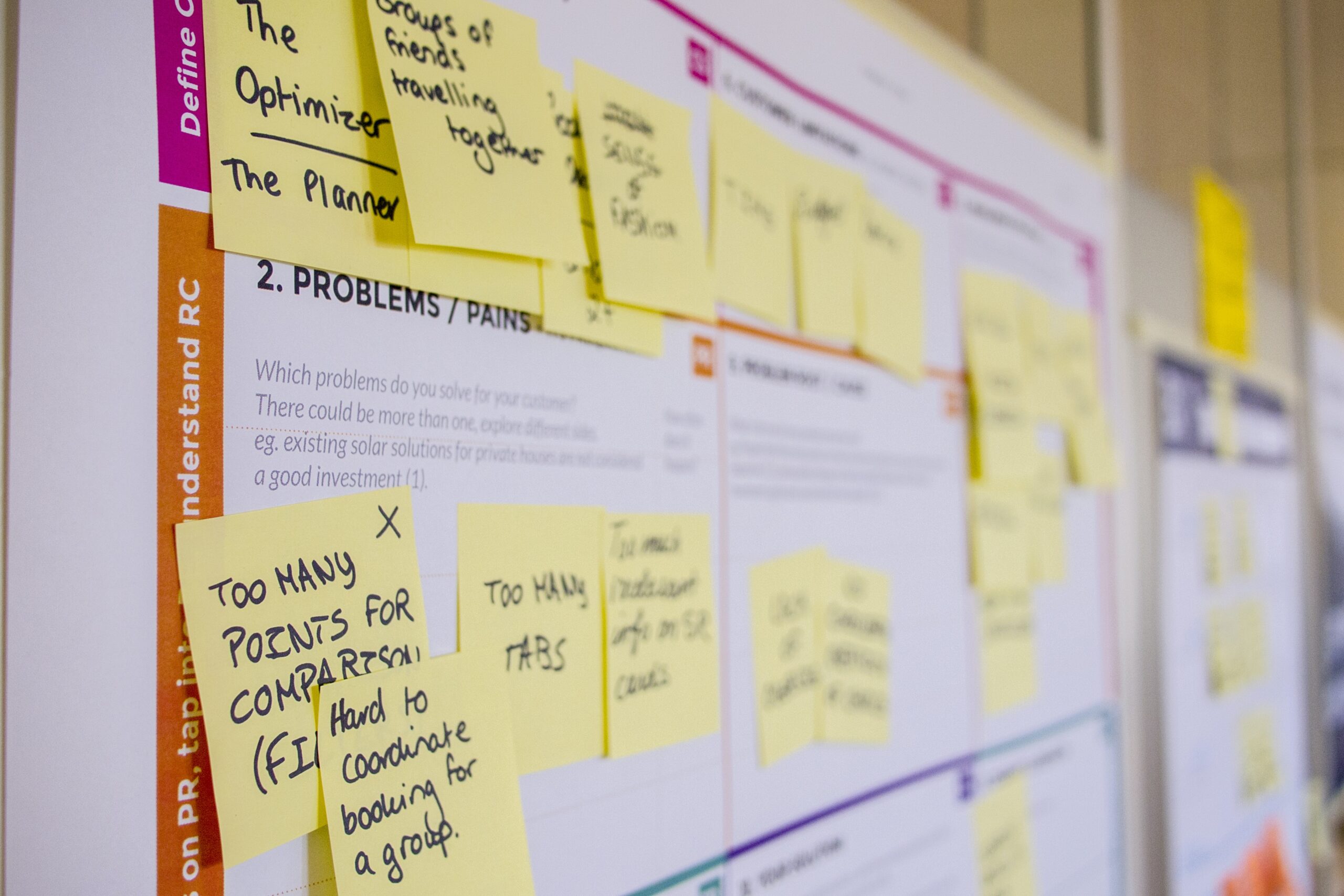 A board full of yellow notes representing Agile Practice. Photo by Daria Nepriakhina 🇺🇦 on Unsplash