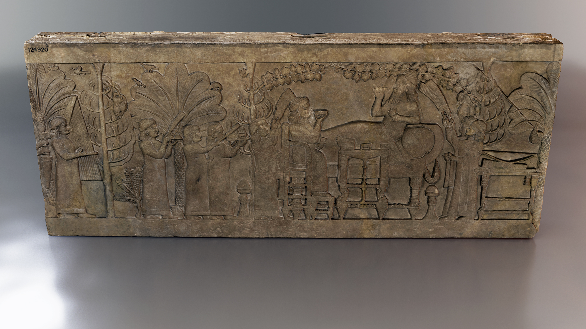 3D render of the Ashurbanipal Banquet Scene | © Sebastian Hageneuer with kind permission of The British Museum