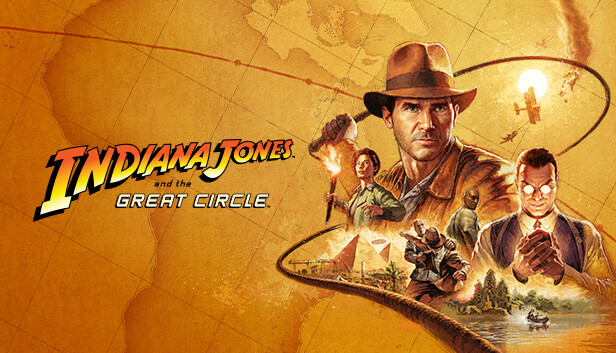 Title cover of the Indiana Jones video game "The Great Circle". Machine Games, LucasArts.